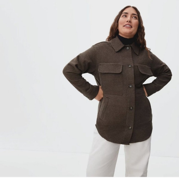 Everlane Flannel Shacket - Picture 1 of 8